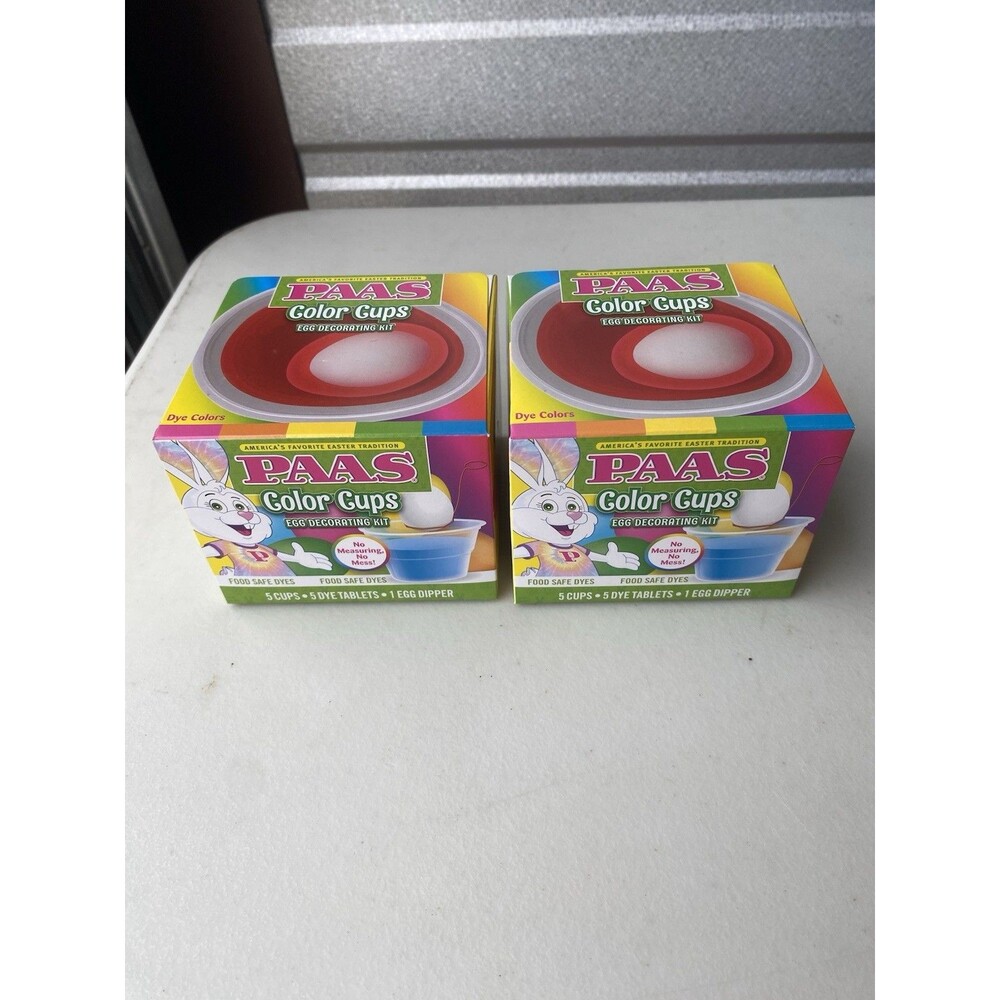 PAAS Color Cups Egg Decorating Kit (Lot of 2)